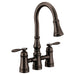 Moen Weymouth S73204 Two-Handle Pulldown Kitchen Faucet, oil rubbed bronze