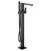 Moen 90 Degree S905 One-Handle Tub Filler Includes Hand Shower, matte black