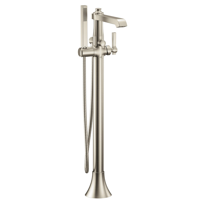 Moen Flara S931 One-Handle Tub Filler Includes Hand Shower, brushed nickel