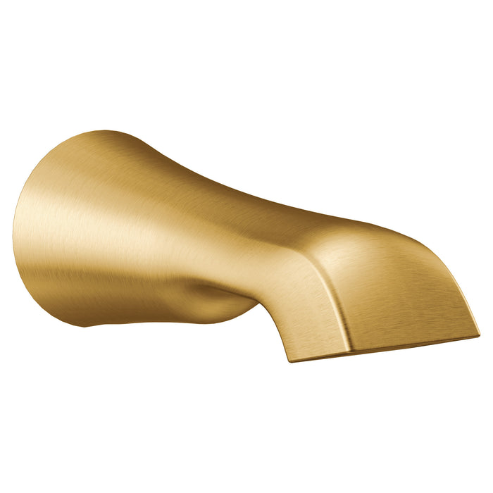 Moen Flara S990 Nondiverter Spouts, brushed gold