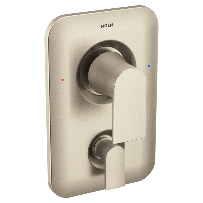 Moen Genta LX T2470 Posi-Temp(R) with diverter valve trim, brushed nickel