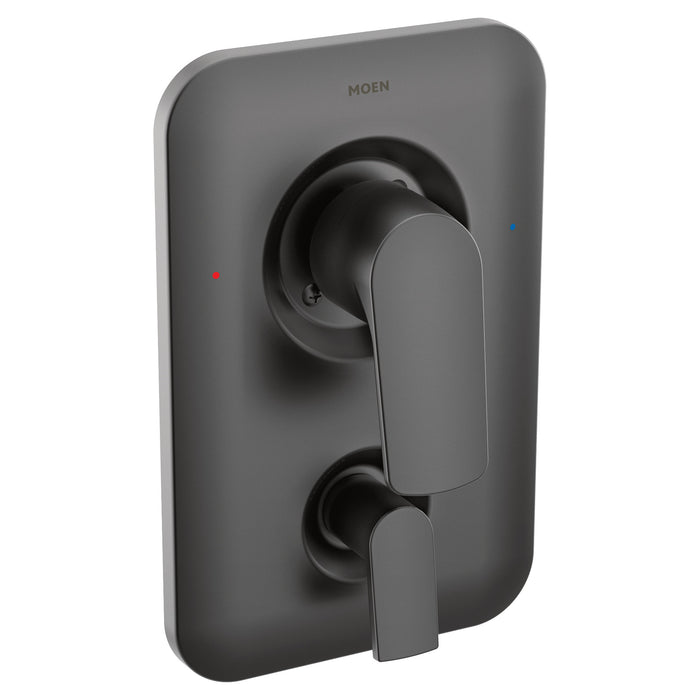 Moen Rizon T2810 Posi-Temp(R) with diverter valve trim, matte black