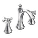 Moen T4524 Wynford 8" Widespread Two Handle High-Arc Bathroom Faucet with Cross Handles, chrome