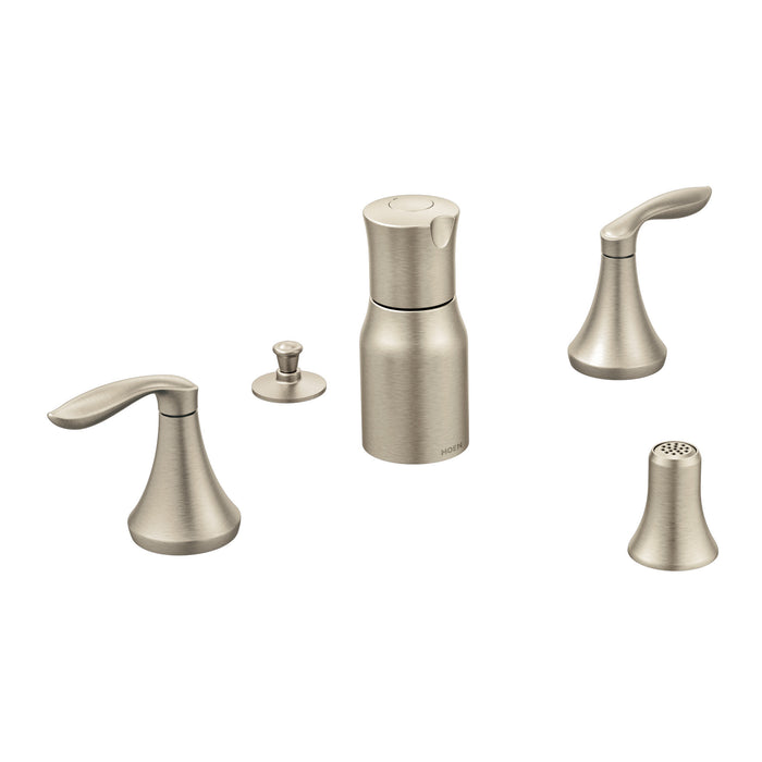 Moen Eva T5220 Two-Handle Bidet Faucet, brushed nickel