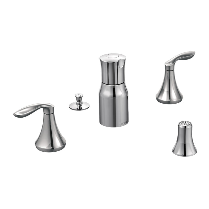 Moen Eva T5220 Two-Handle Bidet Faucet, chrome