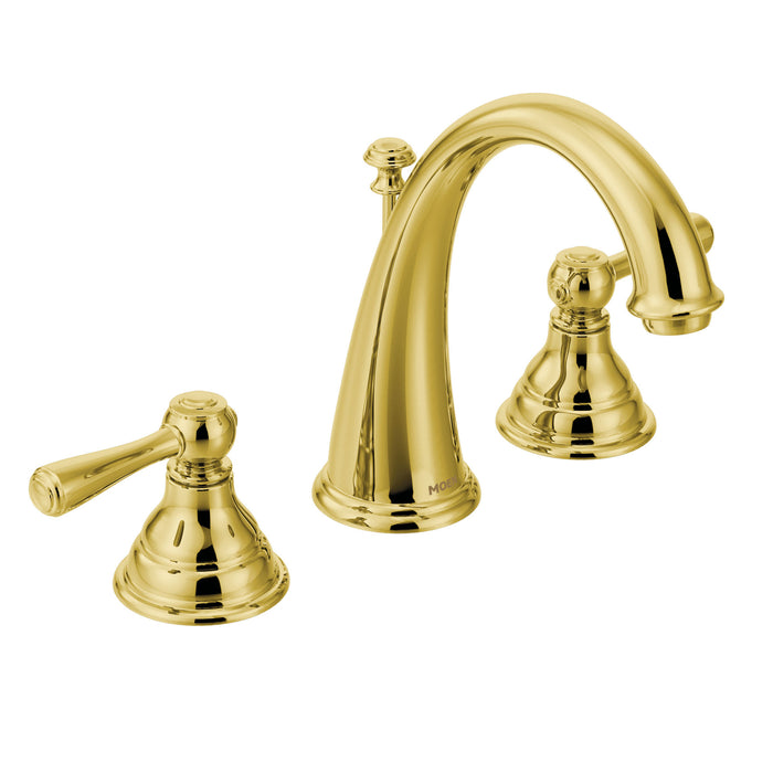 Moen Kingsley T6125 Two-Handle Bathroom Faucet, polished brass