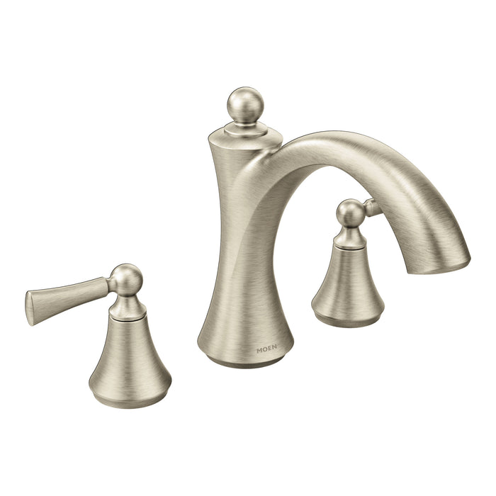 Moen Wynford T653 Two-Handle Roman Tub Faucet, brushed nickel