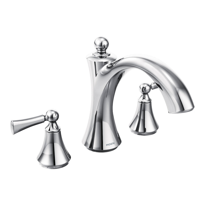Moen Wynford T653 Two-Handle Roman Tub Faucet, chrome