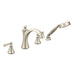 Moen Wynford T654 Two-Handle Roman Tub Faucet Includes Hand Shower, brushed nickel