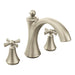 Moen T657 Wynford Two Handle Non Diverter Roman Tub Faucet, brushed nickel