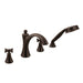 Moen T658 Wynford Two Handle Diverter Roman Tub Faucet Includes Hand Shower, oil rubbed bronze