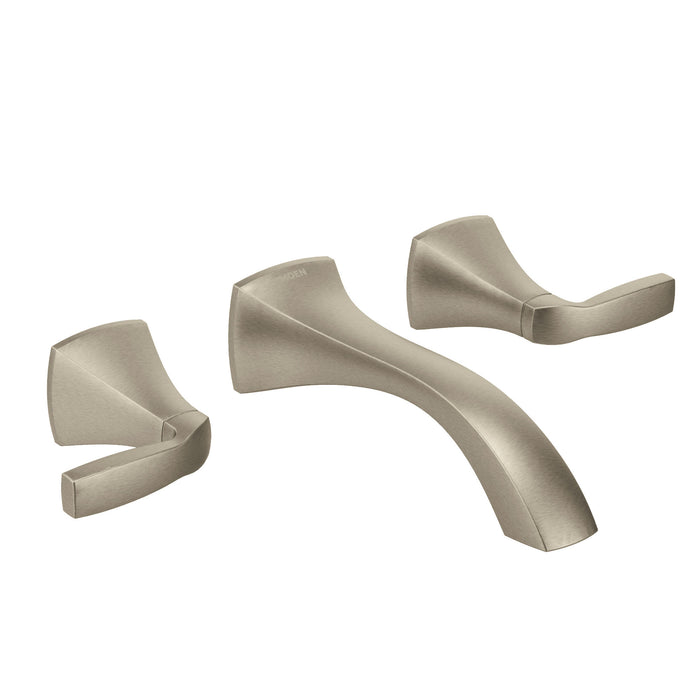 Moen Voss T6906 Two-Handle Wall Mount Bathroom Faucet, brushed nickel