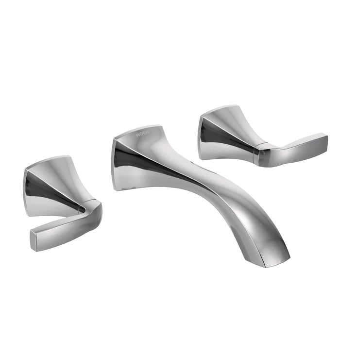 Moen Voss T6906 Two-Handle Wall Mount Bathroom Faucet, chrome