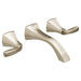 Moen Voss T6906 Two-Handle Wall Mount Bathroom Faucet, polished nickel