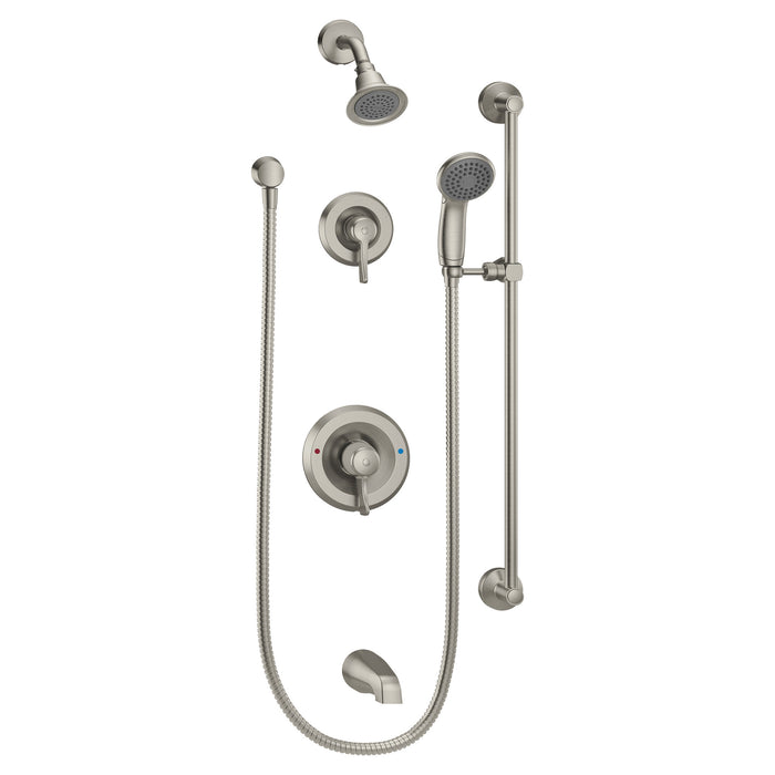 Moen Commercial T8343EP15 transfer Posi-Temp(R) all-metal trim kits, classic brushed nickel