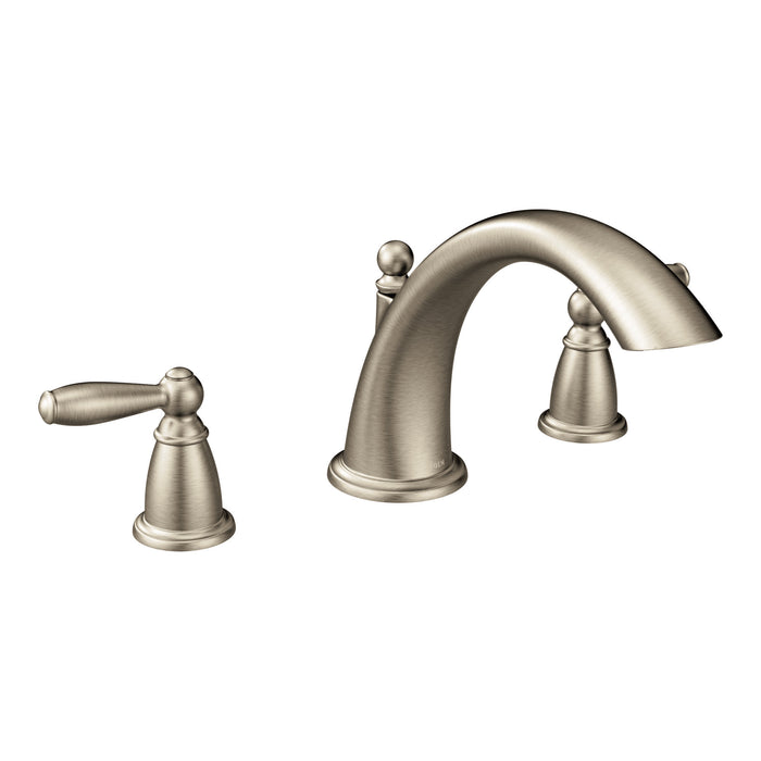 Moen Brantford T933 Two-Handle Roman Tub Faucet, brushed nickel