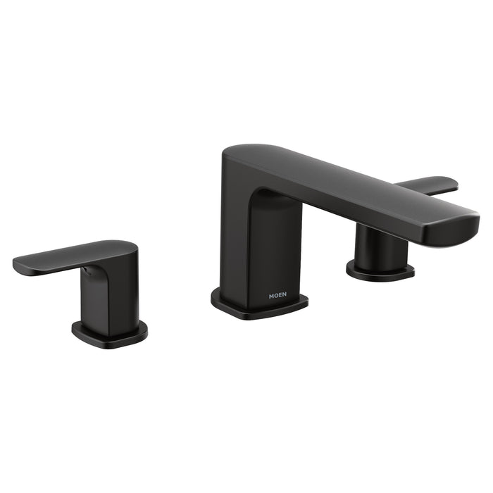 Moen Rizon T935 Two-Handle Roman Tub Faucet, matte black
