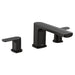 Moen Rizon T935 Two-Handle Roman Tub Faucet, matte black