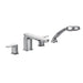 Moen Rizon T936 Two-Handle Roman Tub Faucet Includes Hand Shower, chrome