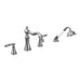 Moen Weymouth TS21104 Two-Handle Roman Tub Faucet Includes Hand Shower, chrome