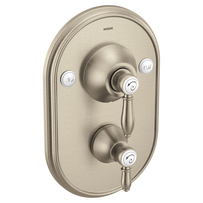 Moen Weymouth TS32100 Posi-Temp(R) with diverter tub/shower valve only, brushed nickel
