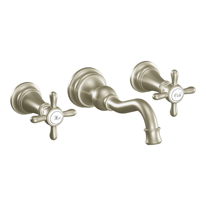 Moen Weymouth TS42112 Two-Handle Wall Mount Bathroom Faucet