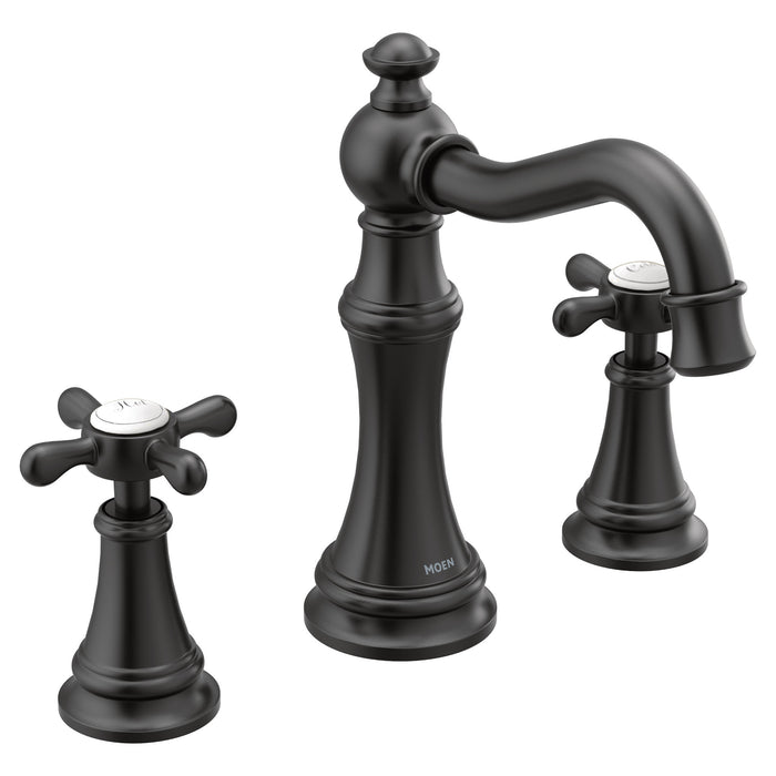 Moen TS42114 Two-Handle Bathroom Faucet, matte black