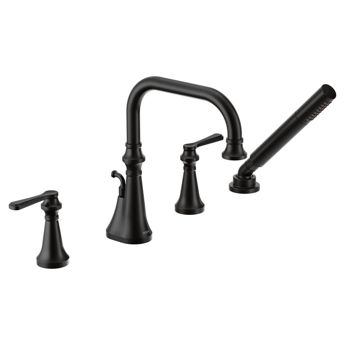 Moen Colinet TS44504 Two-Handle Roman Tub Faucet, matte black