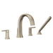 Moen Doux TS984 Two-Handle Roman Tub Faucet, brushed nickel