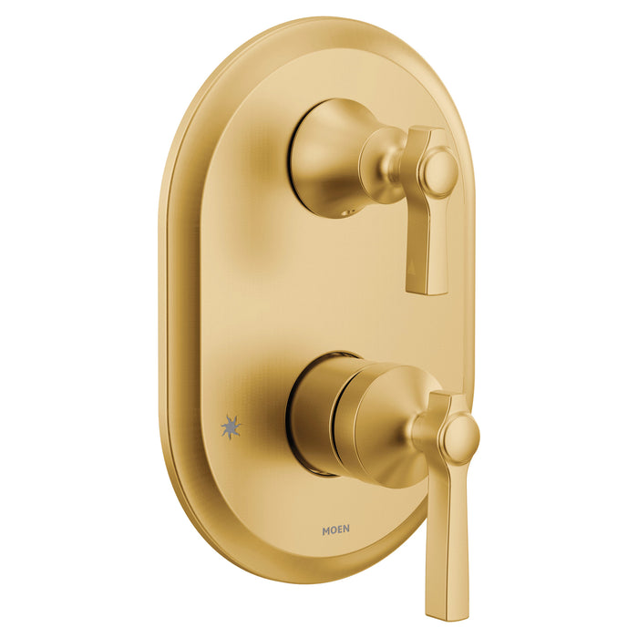 Moen Flara UTS2411 M-CORE 3-Series With Integrated Transfer Valve Trim, brushed gold