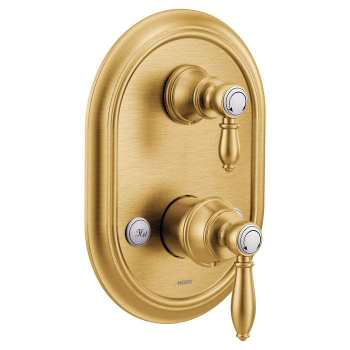 Moen Weymouth UTS4311 M-CORE 3-Series With Integrated Transfer Valve Trim, brushed gold