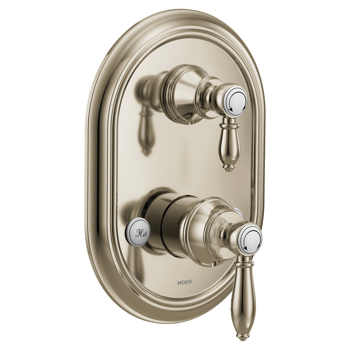Moen Weymouth UTS4311 M-CORE 3-Series With Integrated Transfer Valve Trim, polished nickel