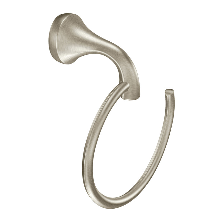 Moen Eva YB2886 Towel Ring, brushed nickel