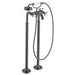 AXOR Montreux 2-Handle Freestanding Tub Filler Trim with Cross Handles and 1.8 GPM Handshower