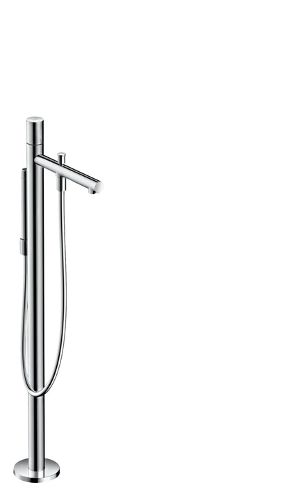 AXOR Uno Freestanding Tub Filler Trim with Zero Handle and 1.75 GPM Handshower