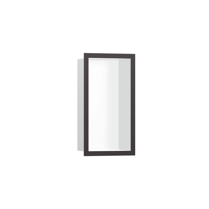 hansgrohe XtraStoris Individual Wall Niche Matte White with Design Frame 12"x 6"x 4"