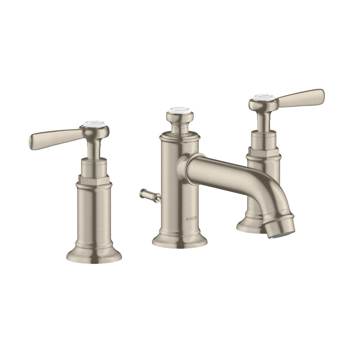 AXOR Montreux Widespread Faucet 30 with Lever Handles and Pop-Up Drain, 1.2 GPM