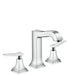 hansgrohe Metropol Classic Widespread Faucet 160 with Lever Handles and Pop-Up Drain, 1.2 GPM