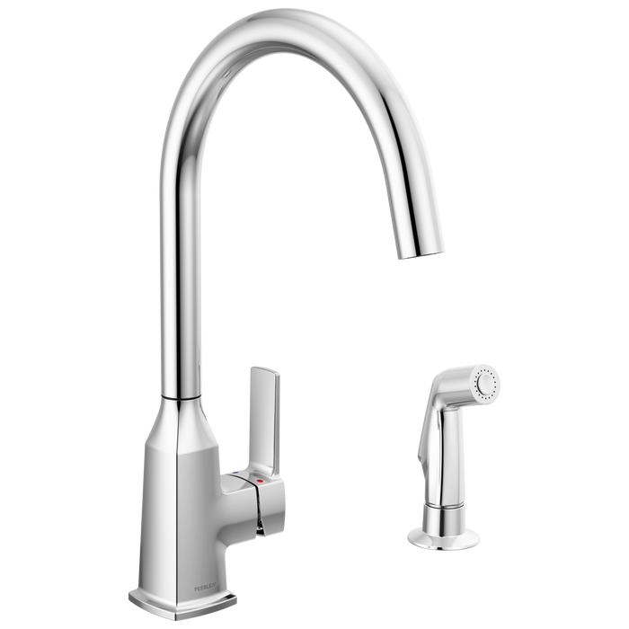 Peerless Ezra P1971LF Single-Handle Kitchen Faucet with Spray