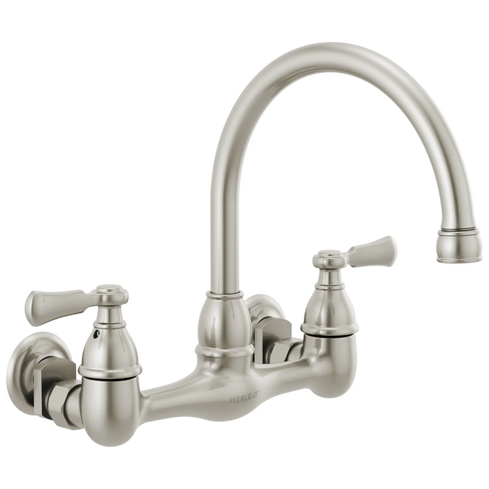 Two-handle wall-mount kitchen faucet