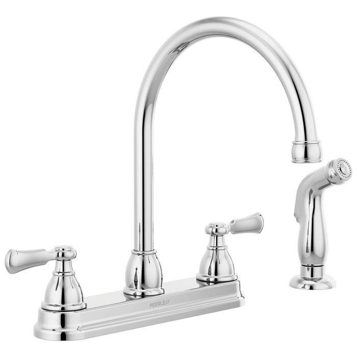 Two-Handle Kitchen Faucet with Spray