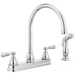 Two-Handle Kitchen Faucet with Spray