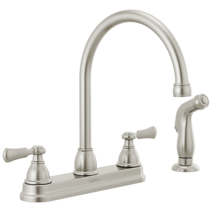 Two-Handle Kitchen Faucet with Spray