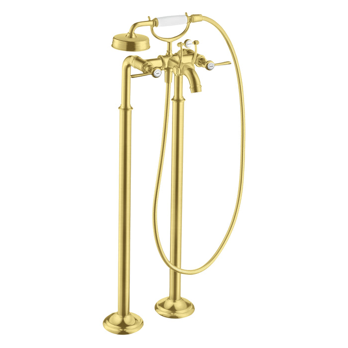 AXOR Montreux 2-Handle Freestanding Tub Filler Trim with Lever Handles and 1.8 GPM Handshower
