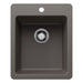 BLANCO Liven SILGRANIT 17" Dual Mount Bar Sink - Volcano Gray