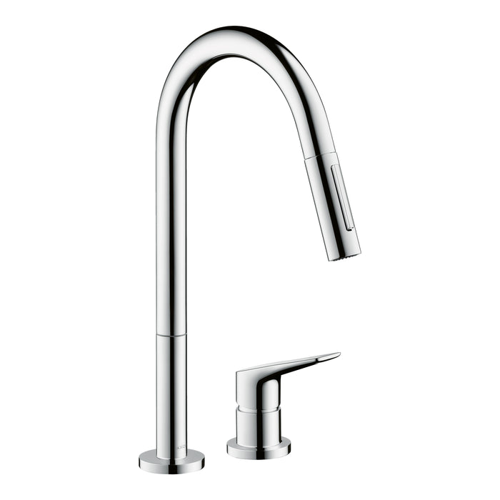 AXOR Citterio M 2-Hole Single-Handle Kitchen Faucet 2-Spray Pull-Down, 1.5 GPM