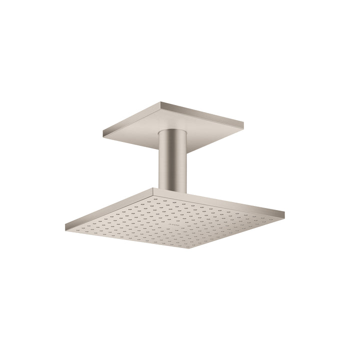 AXOR ShowerSolutions Showerhead 250 Square 2-Jet Ceiling Connection, 2.5 GPM