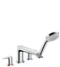 hansgrohe Talis E 4-Hole Roman Tub Set Trim with 1.8 GPM Handshower