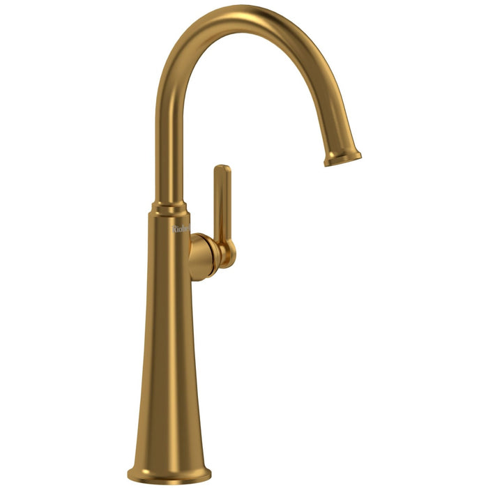 Riobel MMRDL01 Momenti Single Handle Tall Lavatory Faucet with C-Spout