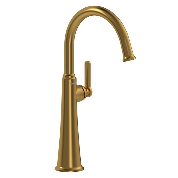 Riobel MMRDL01 Momenti Single Handle Tall Lavatory Faucet with C-Spout